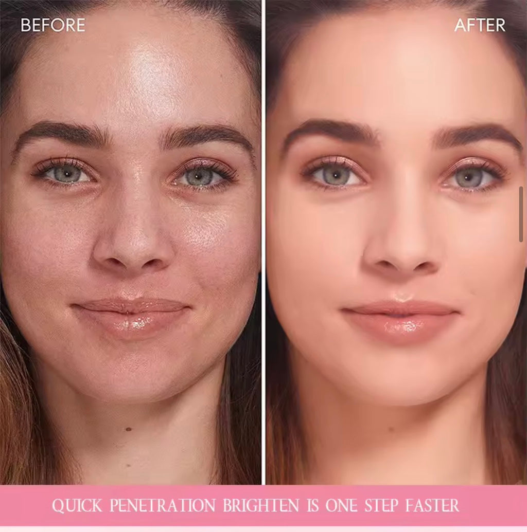 Crème Coréenne au Collagène Rose PDRN en Capsules avec Niacinamide pour un Teint Uniforme, Hydratant Léger Non Gras pour le Visage